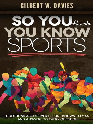 cover image of So You Think You Know Sports